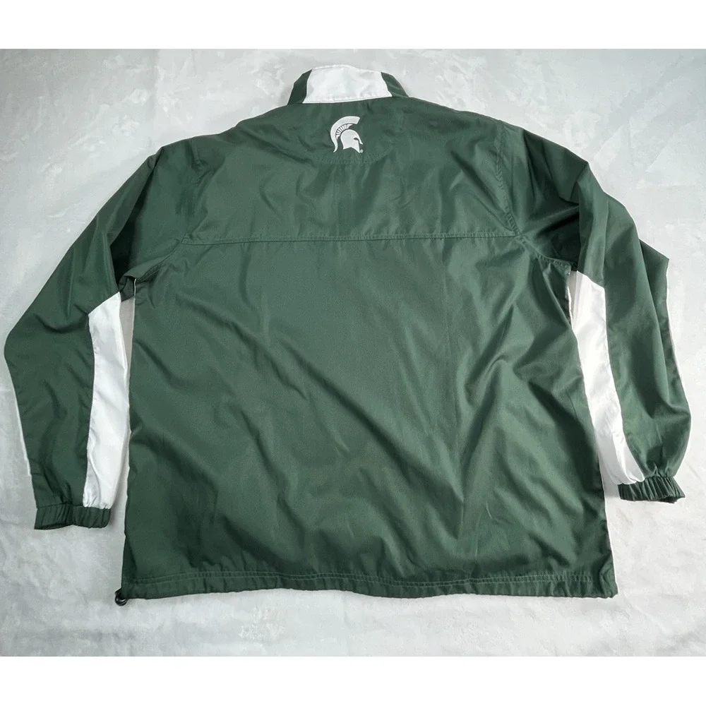 Michigan State Spartans‎ Mens L Windbreaker Pullover Quarter Zip Knights Apparel